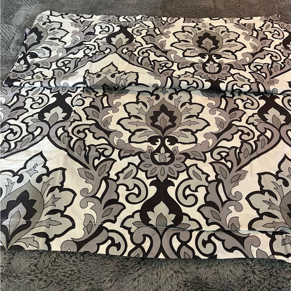 Elegant Gray and Black Decorative Pillow Covers